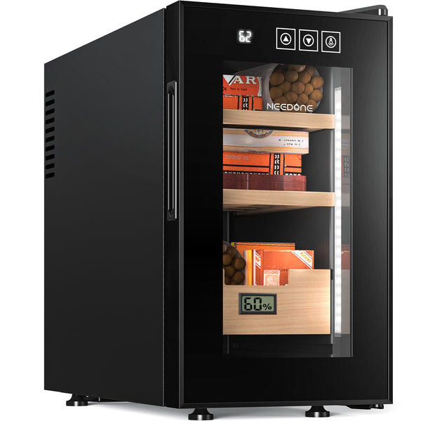 NEEDONE CH-23 Cigar Humidor, 23L Heating Cooling Cabinet Spanish Cedar