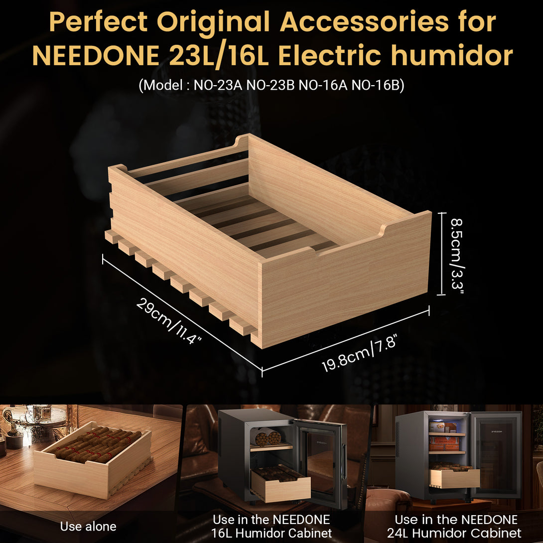 cigar-tray-spanish-cedar-wood-humidors-drawers-perfect-original-accessories-for-needone-23l-16l-electric-humidor