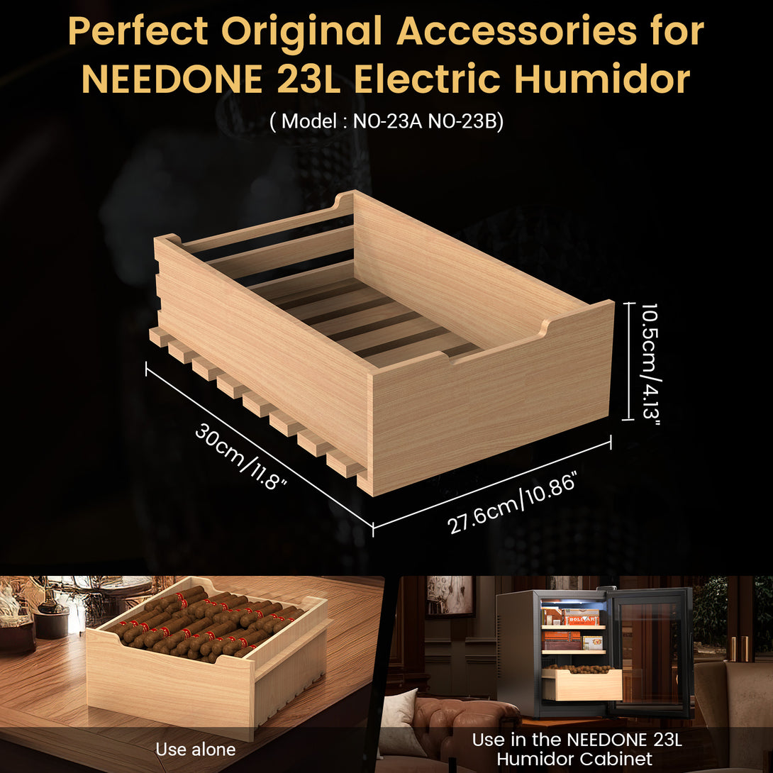 cigar-tray-spanish-cedar-wood-humidors-drawers-perfect-original-accessories-for-needone-23l-electric-humidor