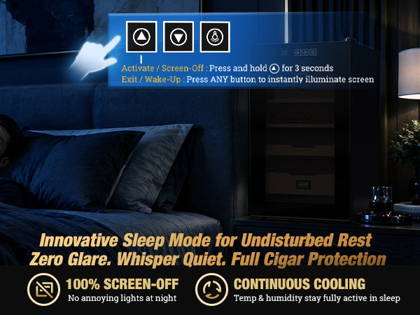 needone-cigar-humidor-no-48bt-16l-heating-cooling-control-2026-new-sleep-mode