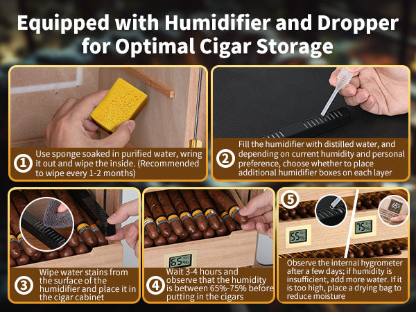 no-150-cd-cigar-humidor-humidity-control-woodgrain-display-cabinet-equipped-with-humidifier-and-dropper