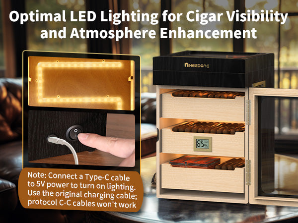no-150-cd-cigar-humidor-humidity-control-woodgrain-display-cabinet-optimal-led-lighting-for-cigar-visibility
