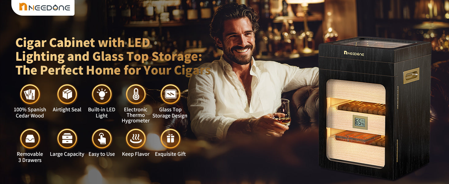 no-150-cd-cigar-humidor-humidity-control-woodgrain-display-cabinet-with-led-lighting-and-glass