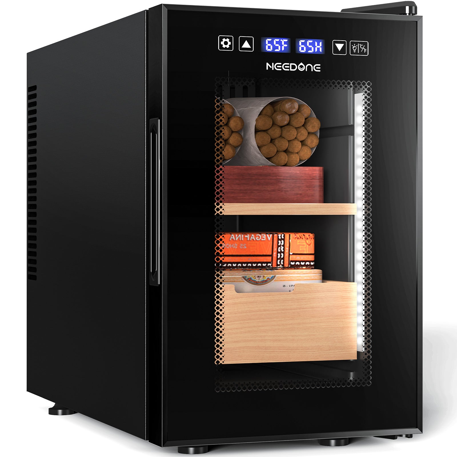 Cigar Humidor, Temp and Humidity Control Cabinet - NEEDONE