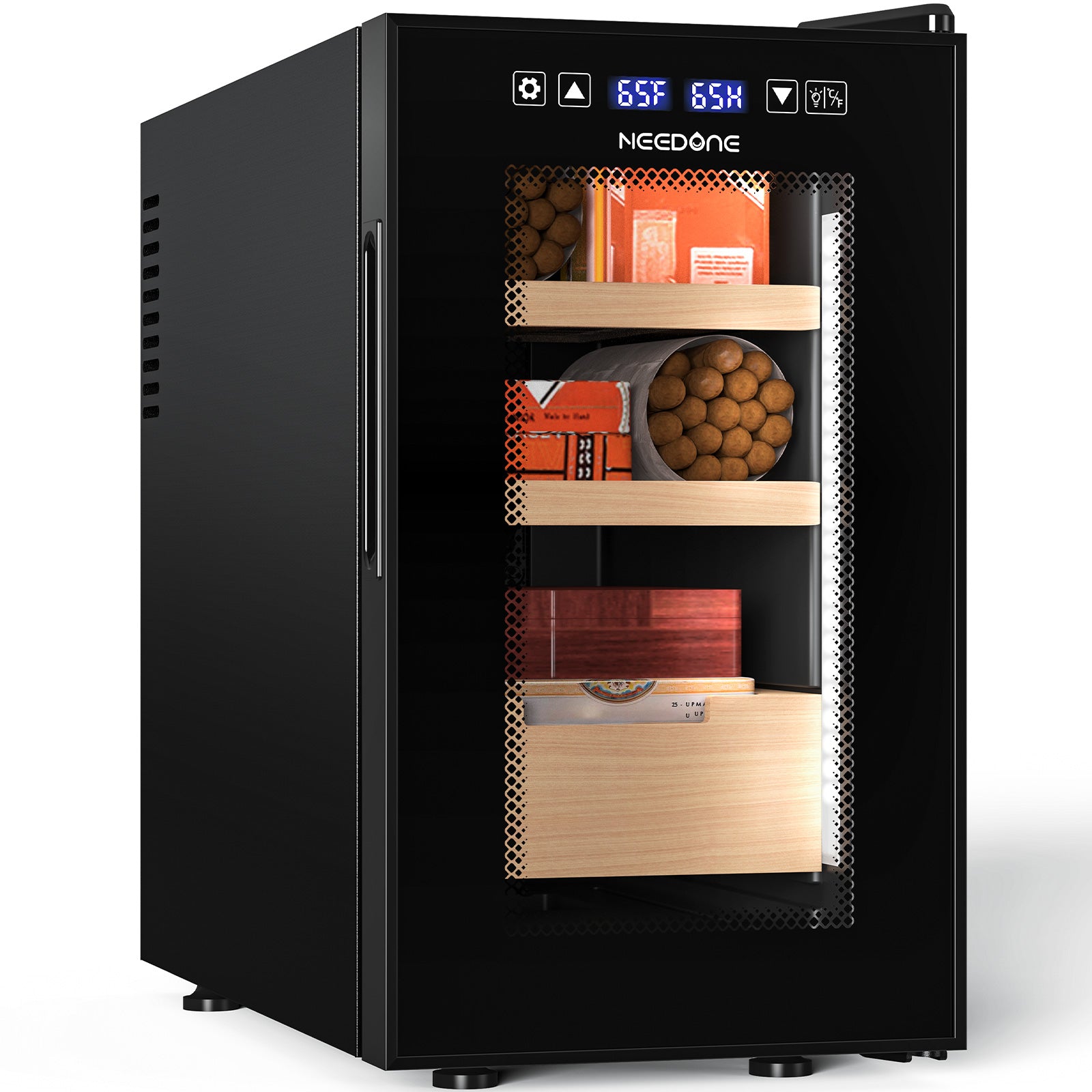 Cigar Humidor, 23L Temperature Humidity Control - NEEDONE