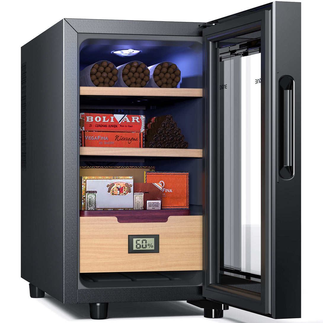 no-23b-cigar-humidor-23l-heating-cooling-cabinet-hygrometer-open-state-have-cigar