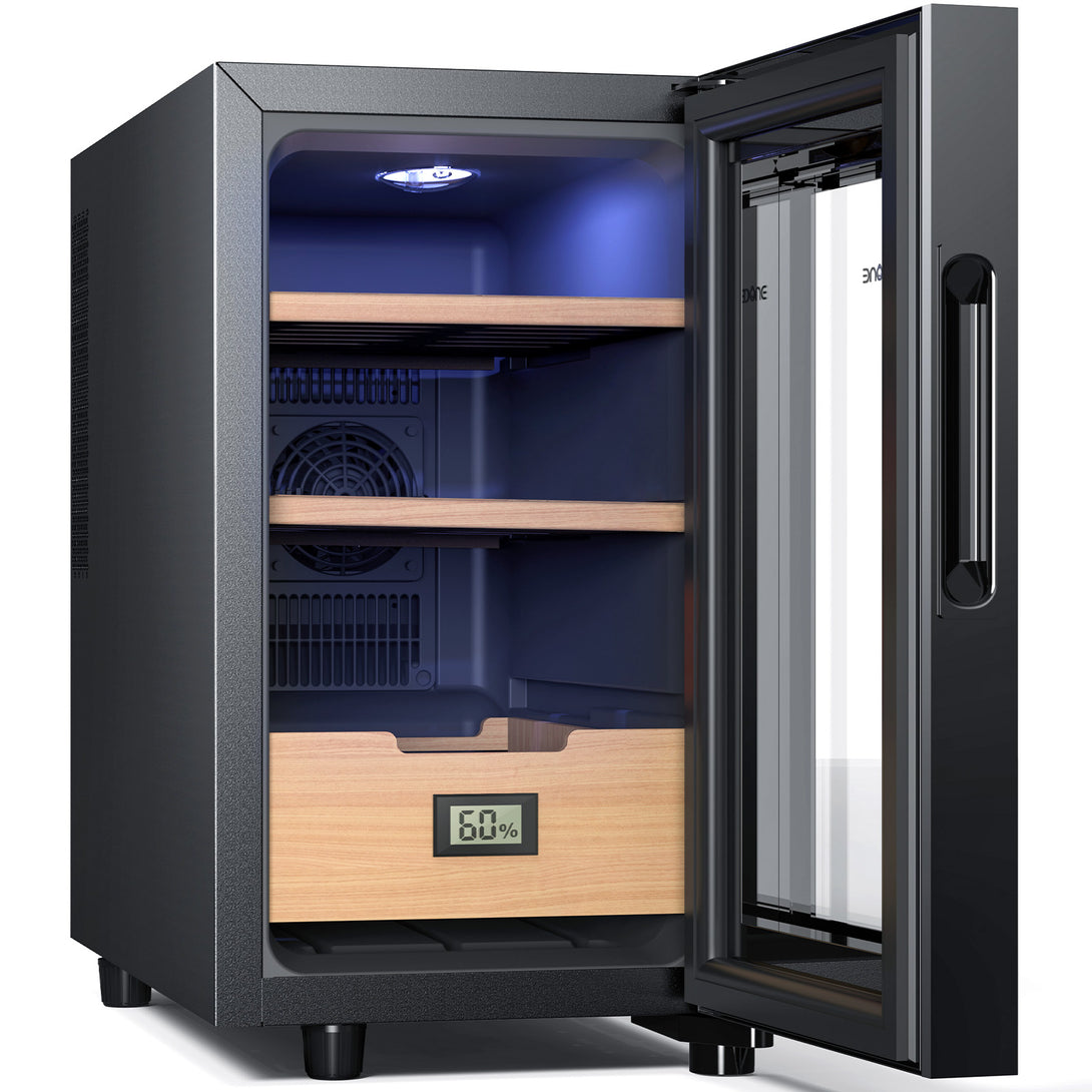 no-23b-cigar-humidor-23l-heating-cooling-cabinet-open-state-have-no-cigar