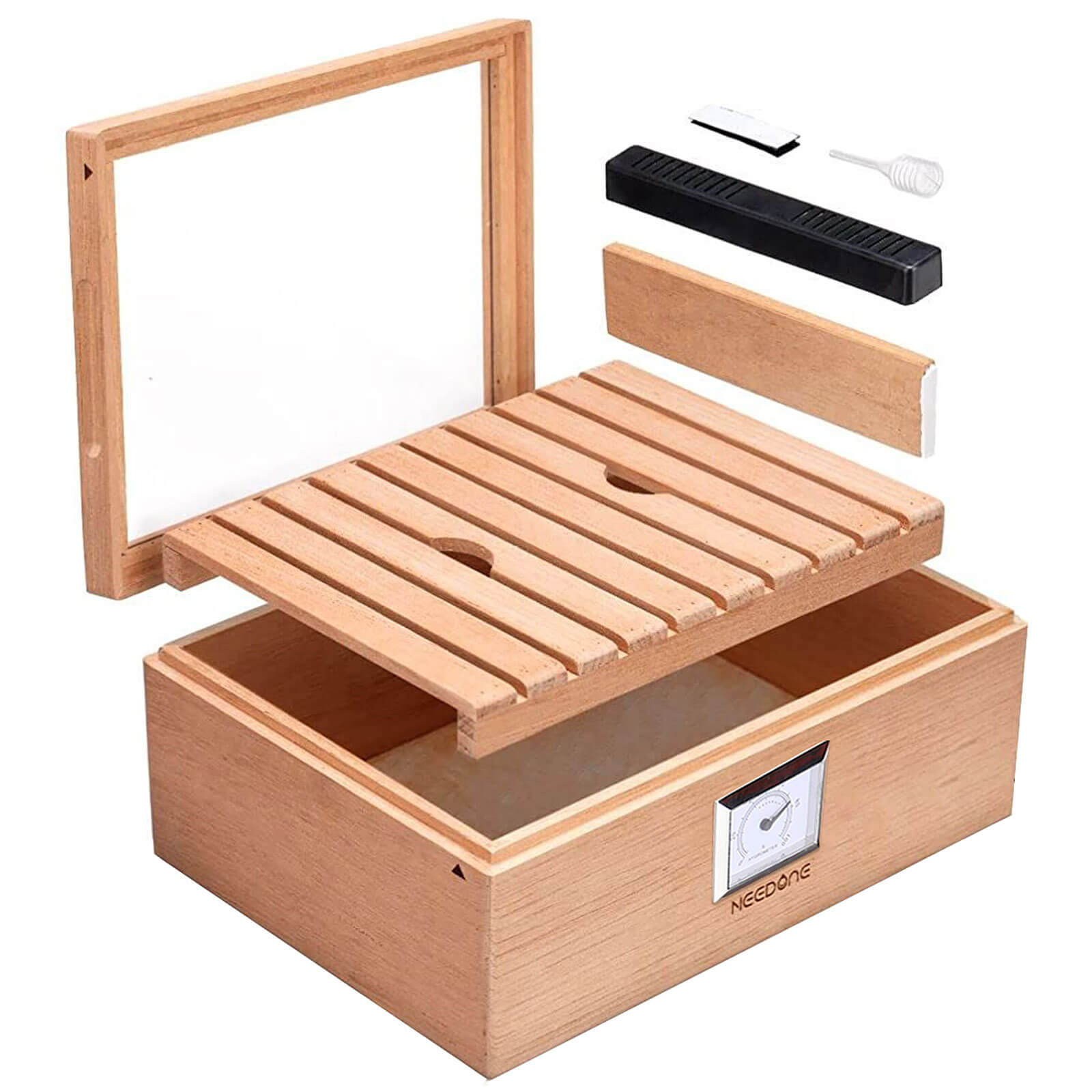 NOCH01 Cigar Box, Spanish Cedar Wood Humidors NEEDONE